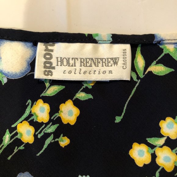 Holt Renfrew A Line Floral Skirt Size 4 - Picture 3 of 10